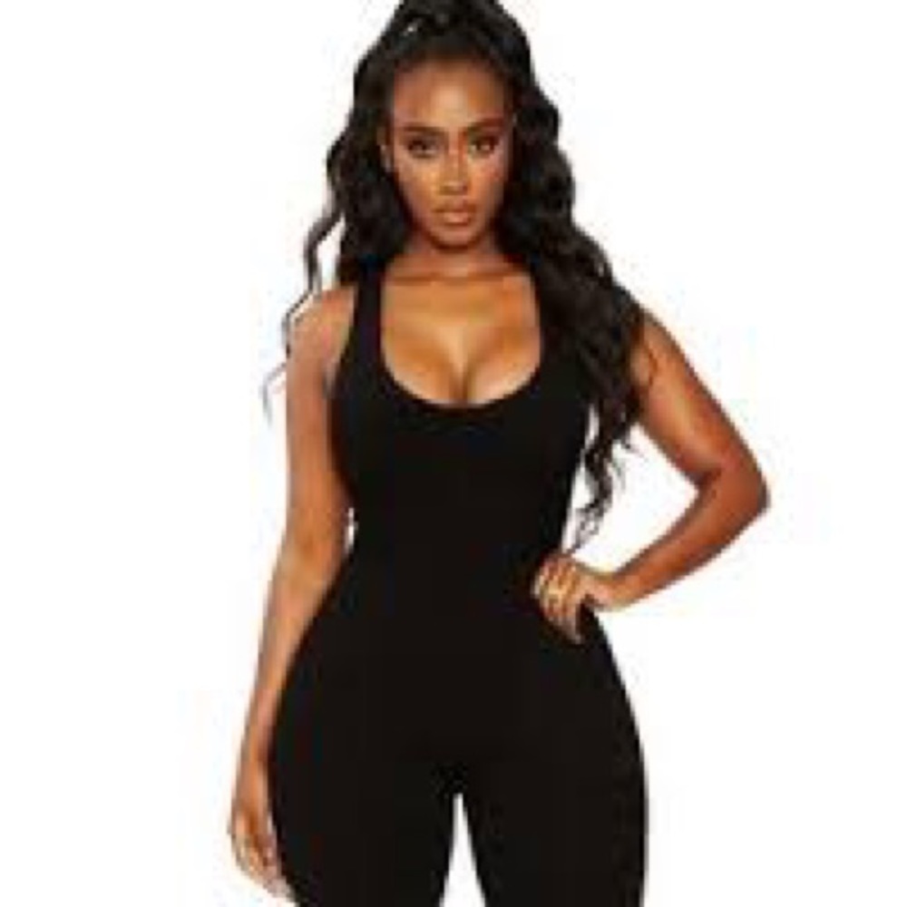 THE SNATCHED AF ROMPER- Black small